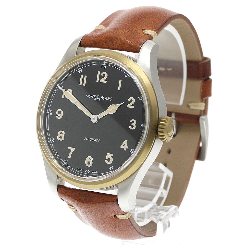  モンブラン MONTBLANC 116241 1858 ブロンズベゼル 自動巻き メンズ 箱 保証書付き_947001 お手入れ簡単 自動巻き時計 腕時計(アナログ)