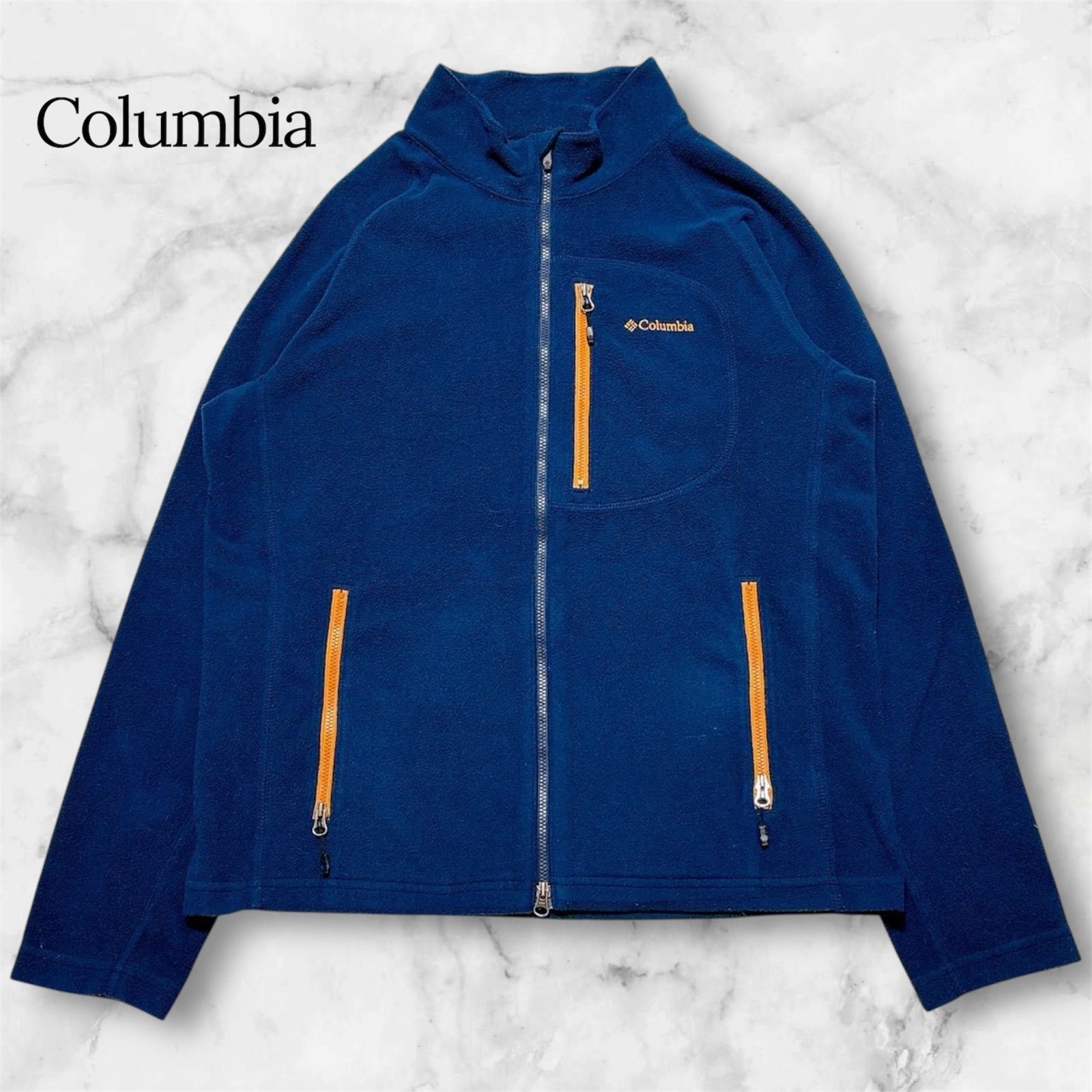 美品】Columbia コロンビア マンズフィールドフルジップトップ 