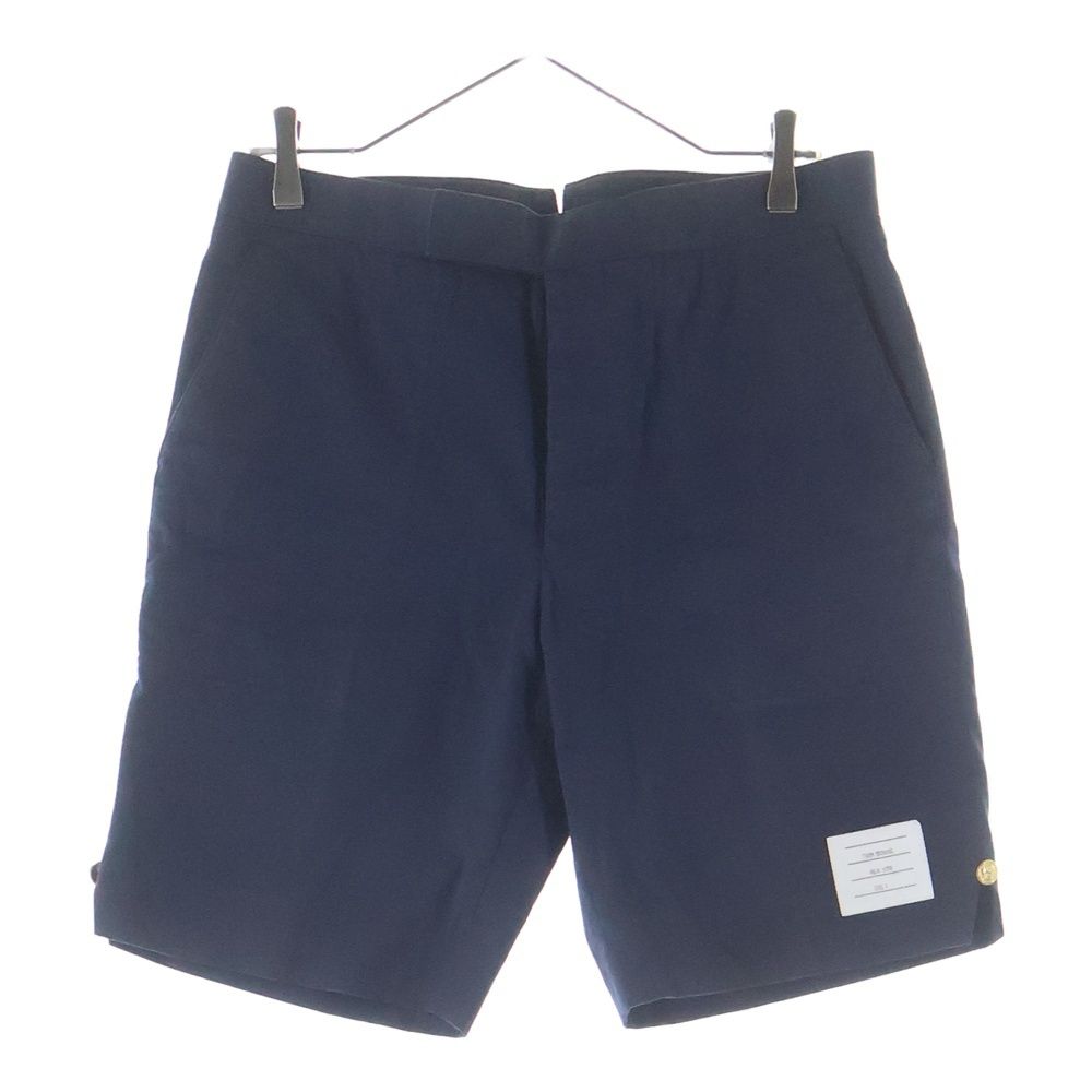 専用商品 未使用タグトムブラウン COMPRESSION Shorts Ｌネイビ THOM BROWNE (トムブラウン) シンチバックベルト ハーフパンツ