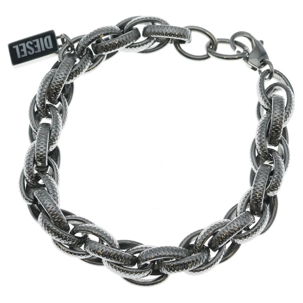 DIESEL (ディーゼル) チェーンブレスレット シルバー DX1514040 【公式