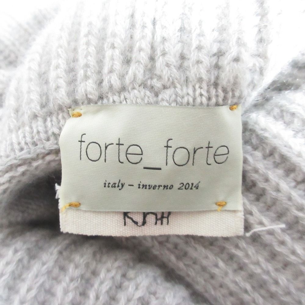 良品 forte forte フォルテフォルテ オフタートルネック カシミヤ100