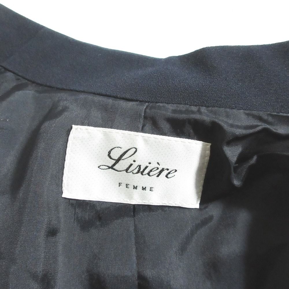 【まるこ 】Lisière No Collar Relax Jacket 美品 24SS Lisiere リジェール No Collar Relax Jacket ノーカラー