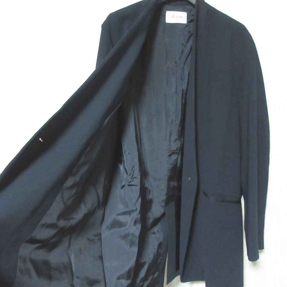 【まるこ 】Lisière No Collar Relax Jacket 美品 24SS Lisiere リジェール No Collar Relax Jacket ノーカラー
