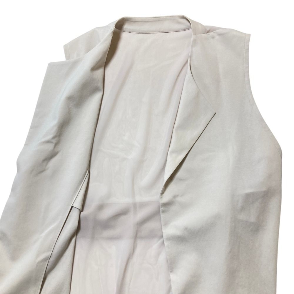 25SS コムサ COMME CA TCポンチ ジレ サイズ9 ベージュ  レディース 古着 中古 USED 25SS コムサ COMME CA TCポンチ ジレ サイズ9 ベージュ レディース