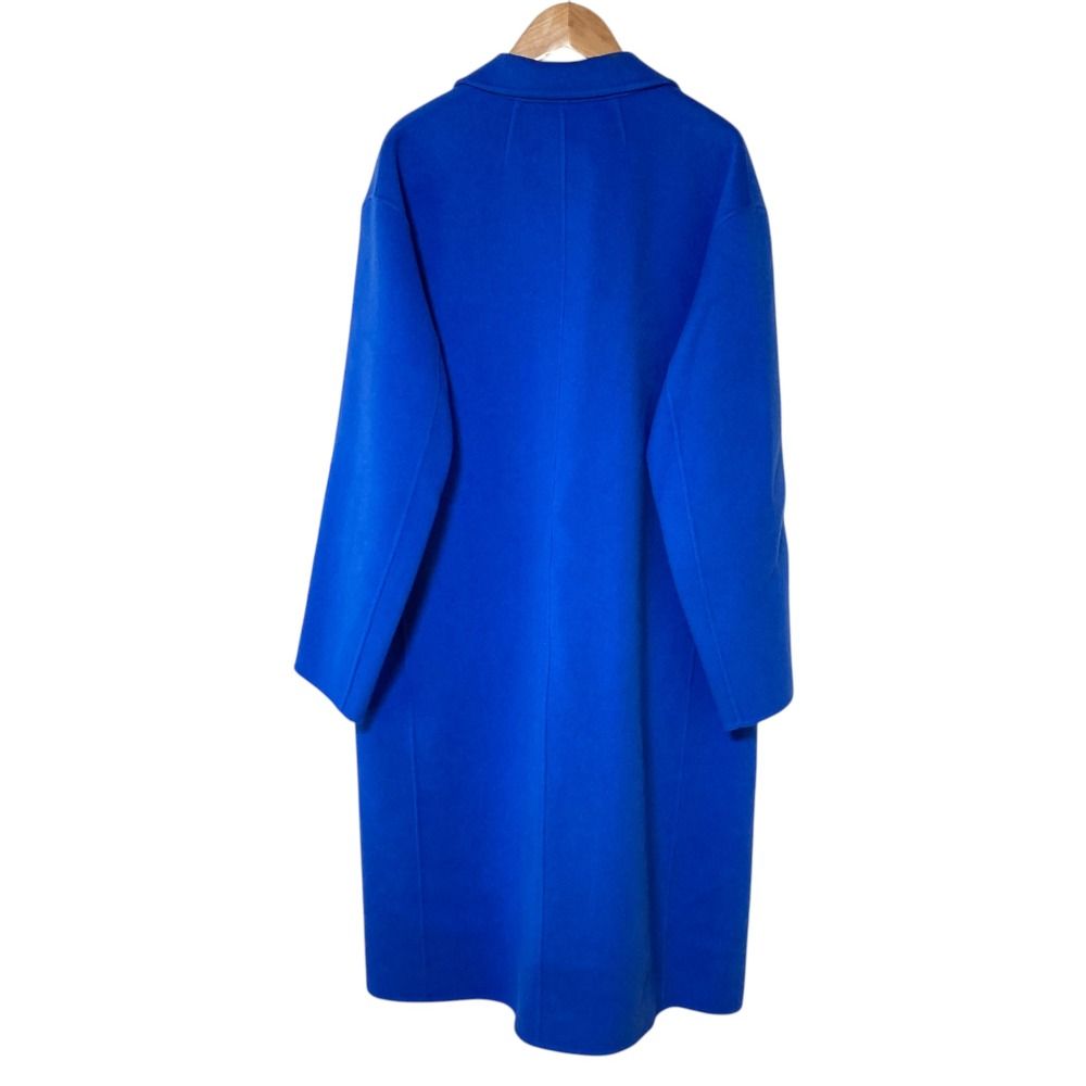 良品 23AW Theory セオリー RELAXED COAT DF ウール カシミヤ ダブルフェイス ロングコート L ブルー レディース 古着 中古 USED 良品 23AW Theory セオリー RELAXED COAT DF ウール カシミヤ ダブル