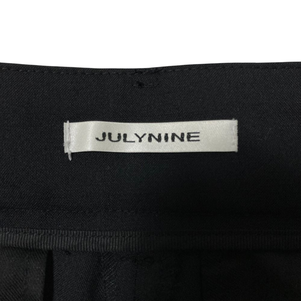 美品 JULY NINE ジュライナイン ふわかるパンツ イージーテーパード