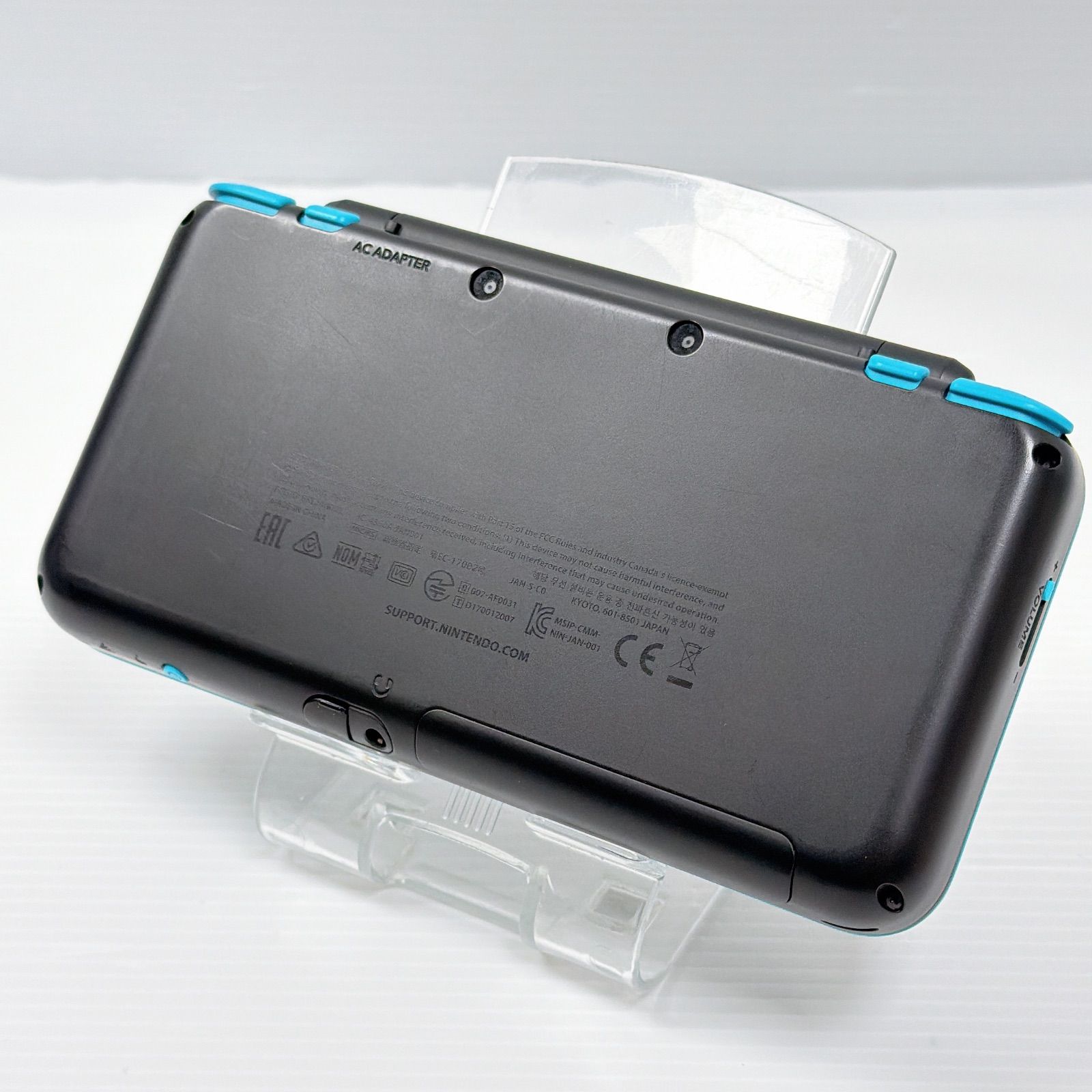 極美品 New ニンテンドー 2DSLL ブラックターコイズ 遊べるセット 動作