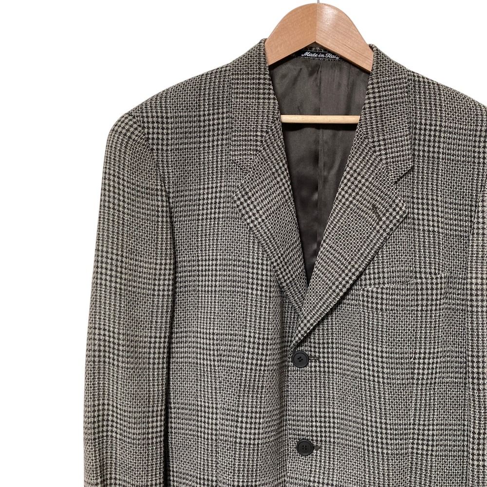 美品 GIORGIO ARMANI ジョルジオアルマーニ チェック柄 テーラード 