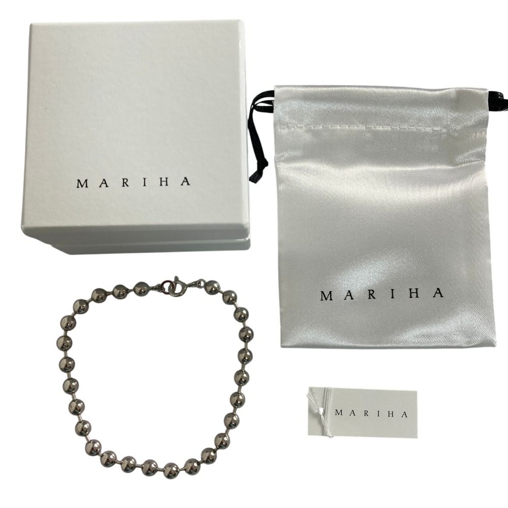 美品 MARIHA マリハ Silent Rain ブレスレット ボールチェーン 19.5cm