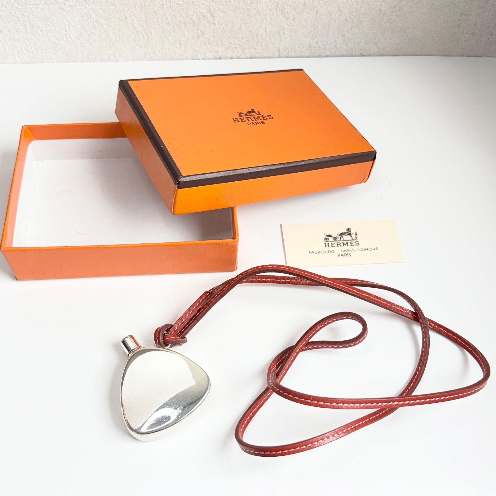 レア美品】エルメス HERMES パフューム ボトル ネックレス チョーカー 