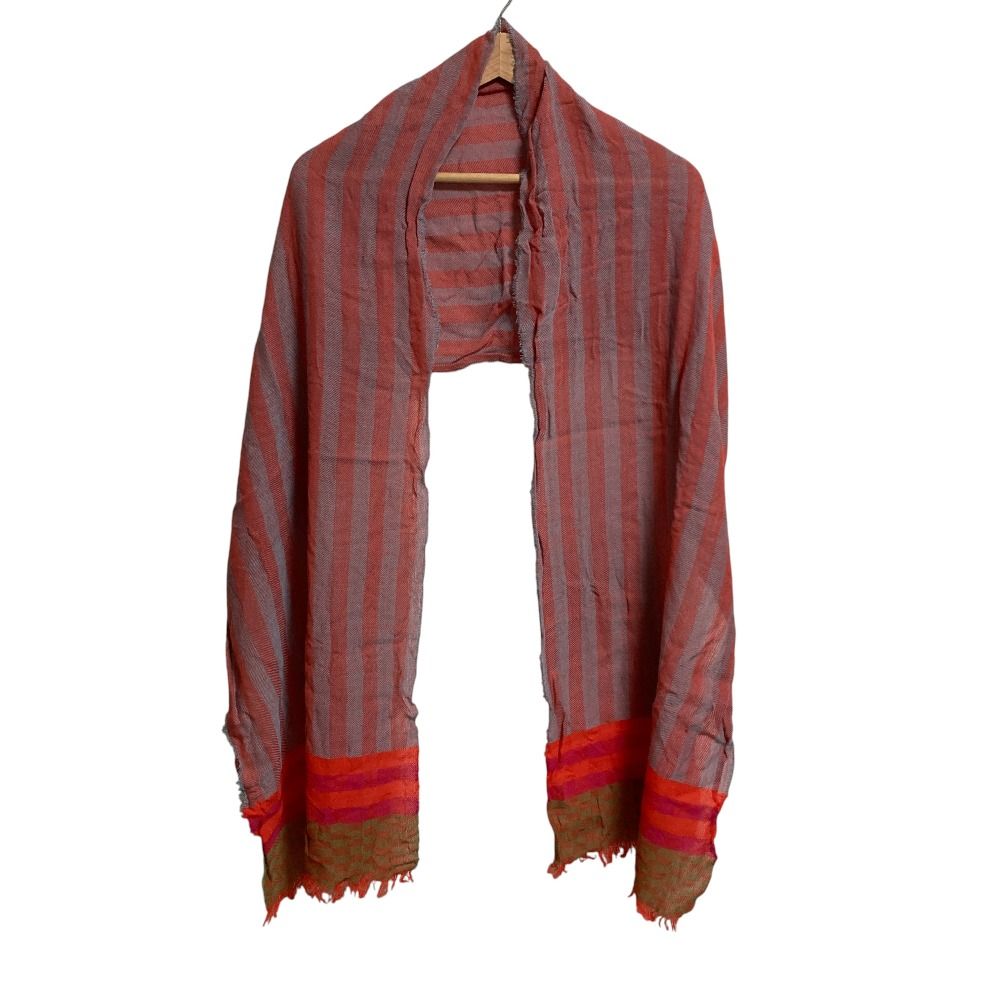未使用 COMME des GARCONS EDITED コムデギャルソンエディテッド LOCHCARRON社製 ウール タータンチェック ストール レッド メンズ レディース 古着 中古 USED 未使用 COMME des GARCONS EDITED コムデギャルソンエディテッド