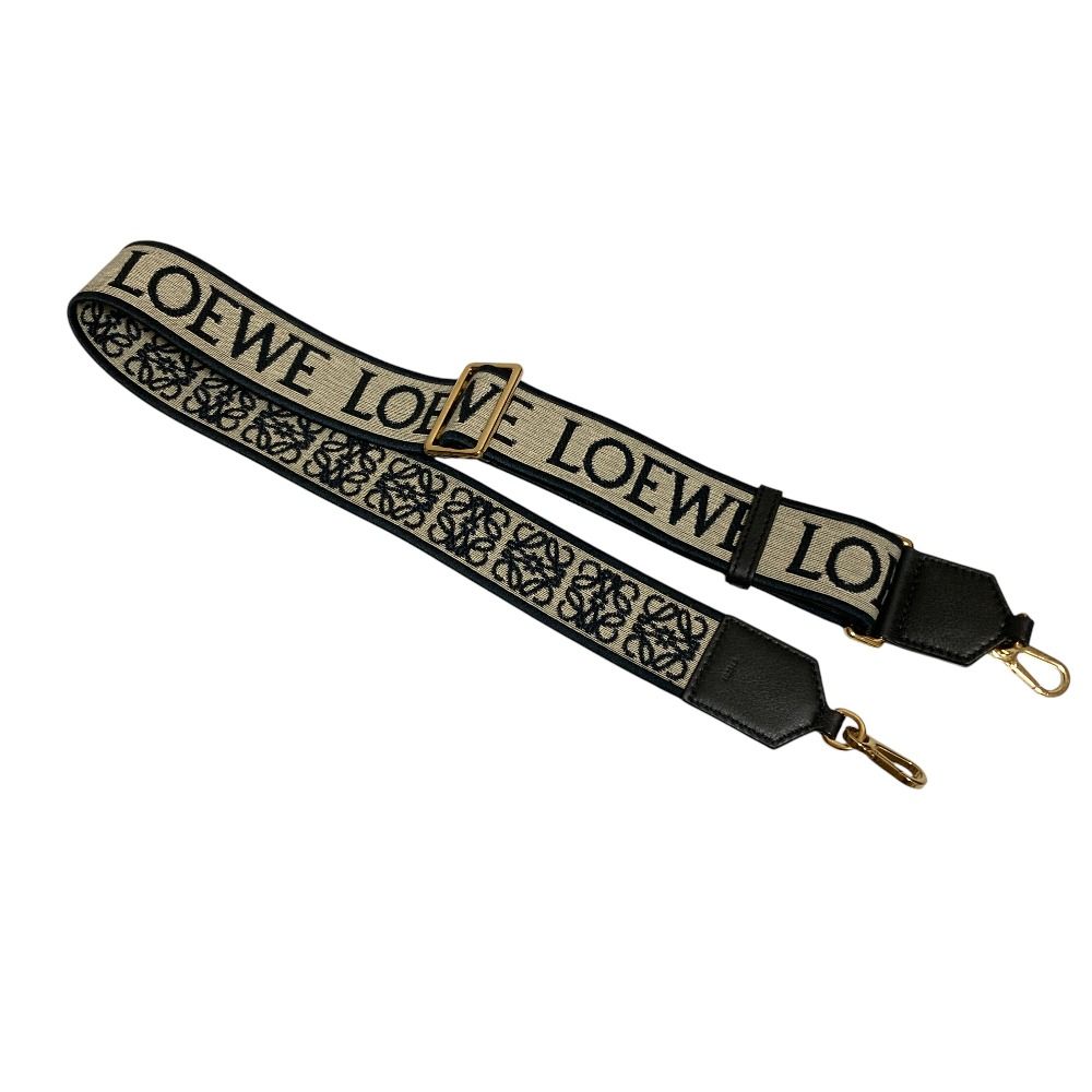 美品 LOEWE ロエベ アナグラム ショルダーストラップ ネイビー
