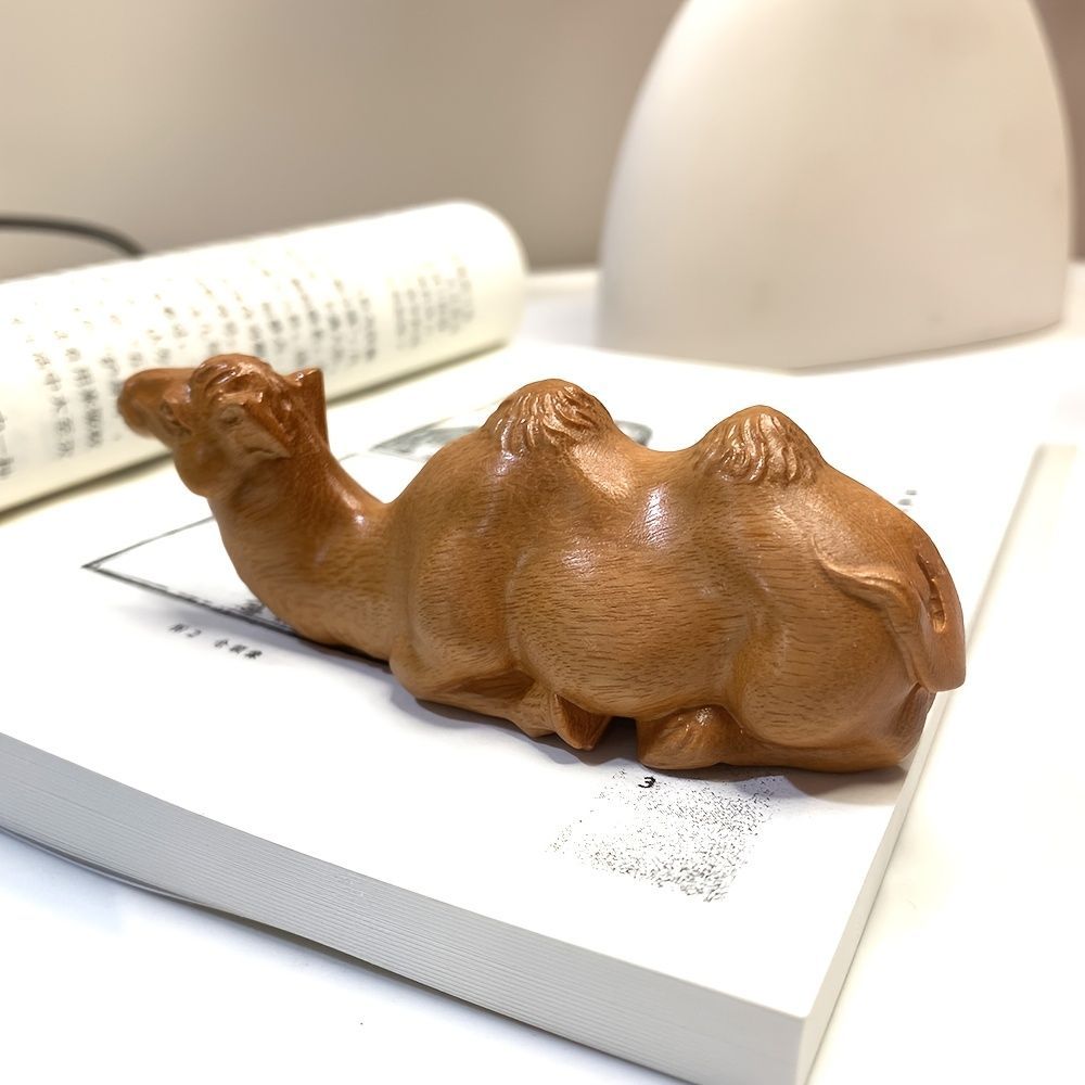  オブジェ 置物 座っているラクダ らくだ 木製 インテリア リビング ダイニング 玄関 寝室 装飾 オーナメント ミニサイズ プレゼント ギフト オシャレ 可愛い 癒しグッズ ホームデコレーション トイレ小物 置物 インテリア小物