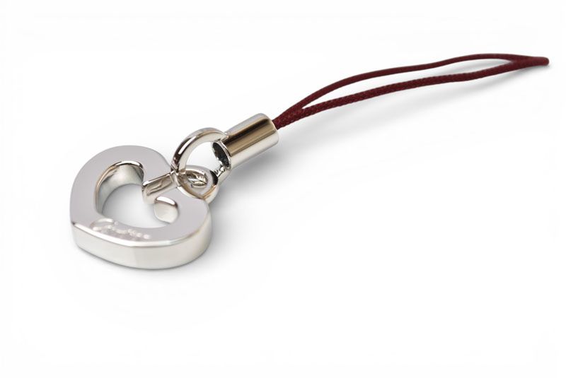 カルティエ キーホルダー/チャーム Cartier Cハートチャーム シルバー 未使用【中古】 カルティエ キーホルダー/チャーム Cartier Cハートチャーム シルバー