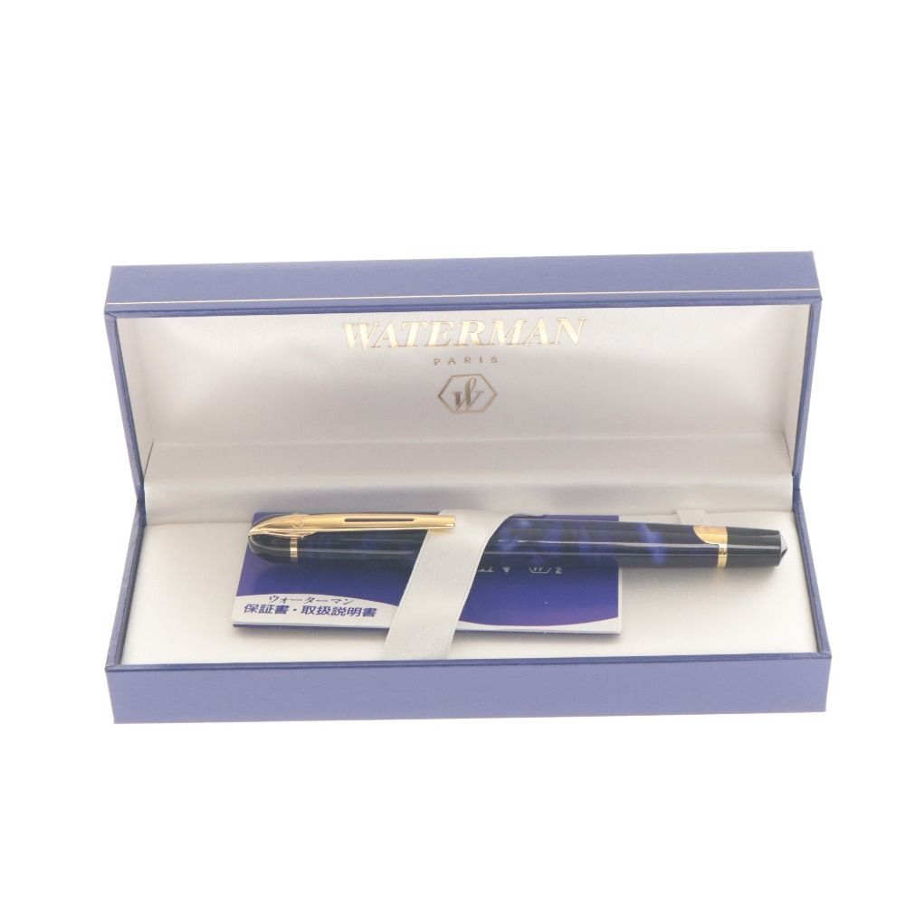 □ WATERMAN ウォーターマン 万年筆 筆記用具 文房具 事務用品 ブルー