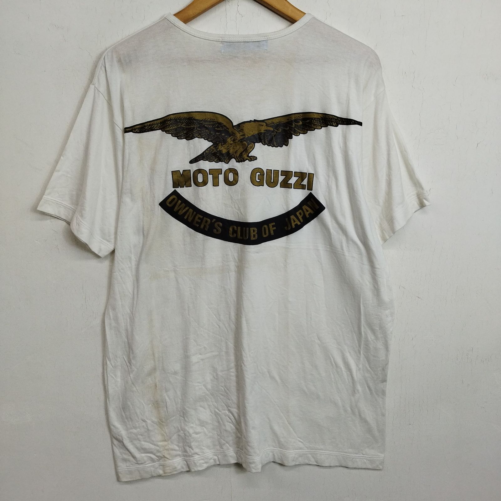80s MOTO GUZZI Tシャツ モトグッチ GAULOISES 古着 VINTAGE バイク 
