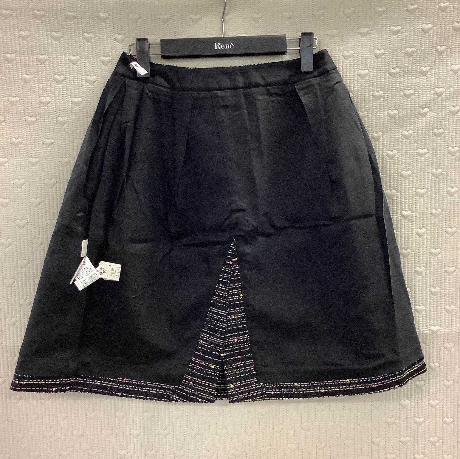 Rene/ルネ】レディース ツイードスカート 36 ネイビー マルチカラー