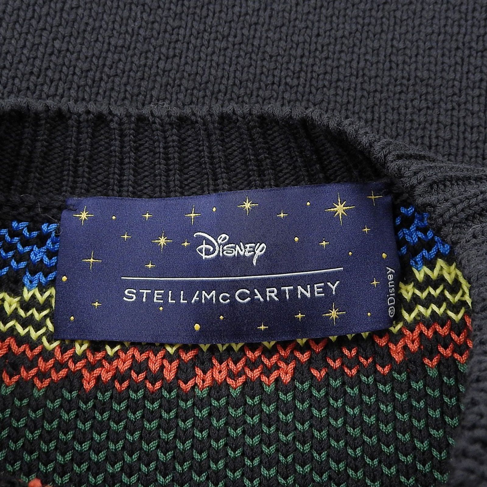 美品▲Stella McCartney ステラマッカートニー ディズニーコラボ ファンタジア レインボー ミッキー コットンニット セーター マルチ S イタリア製 正規品 レディース 美品△Stella McCartney ステラマッカートニー ディズニーコラボ