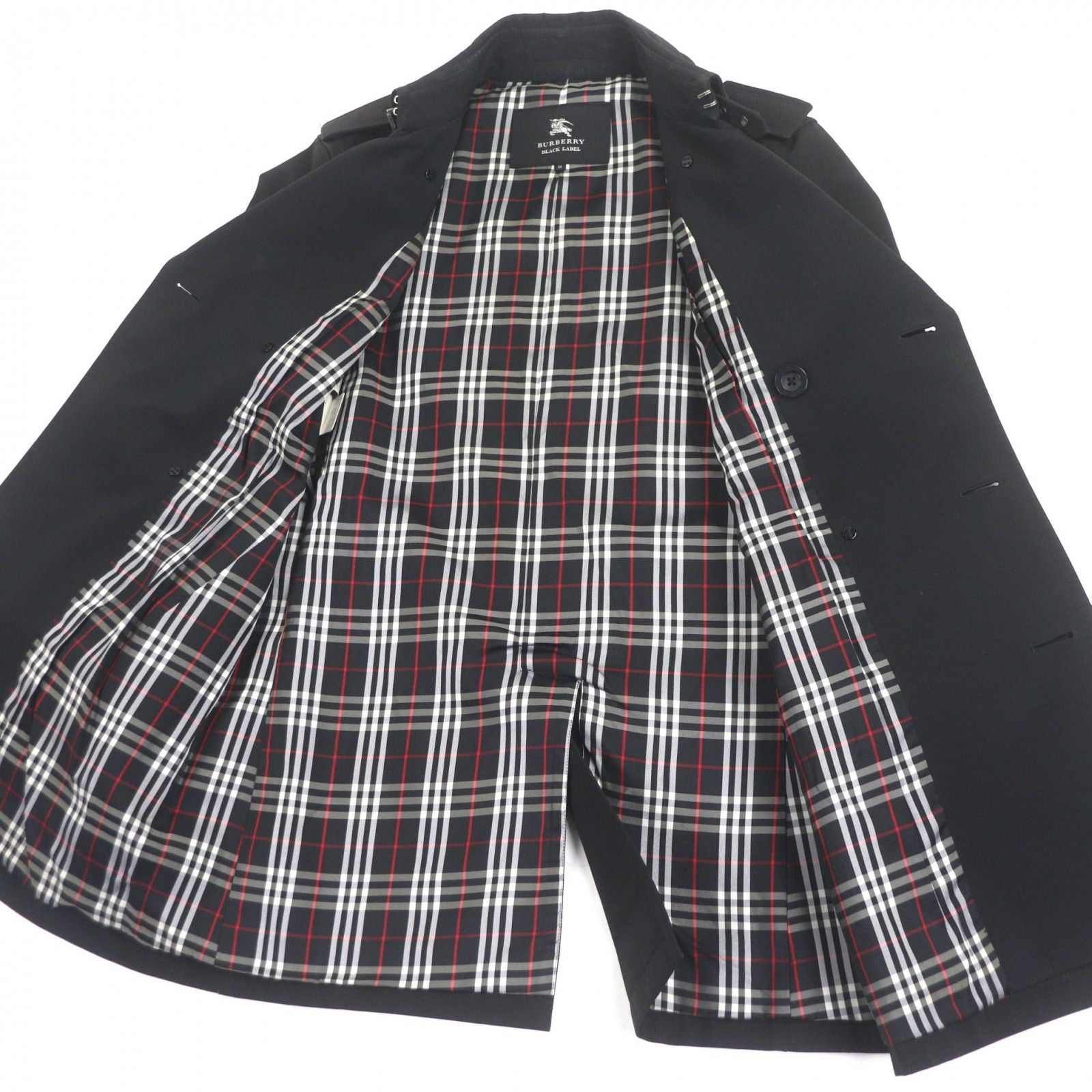 良品▽BURBERRY BLACK LABEL バーバリーブラックレーベル 裏地チェック