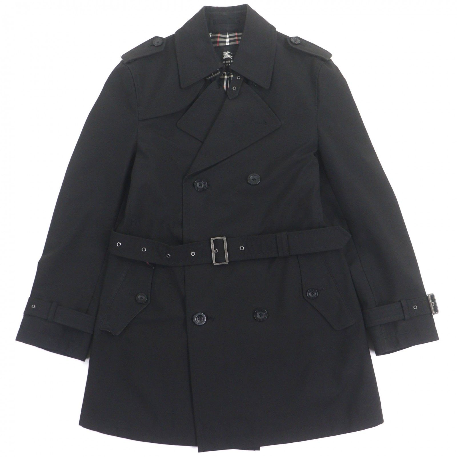 良品▽BURBERRY BLACK LABEL バーバリーブラックレーベル 裏地チェック