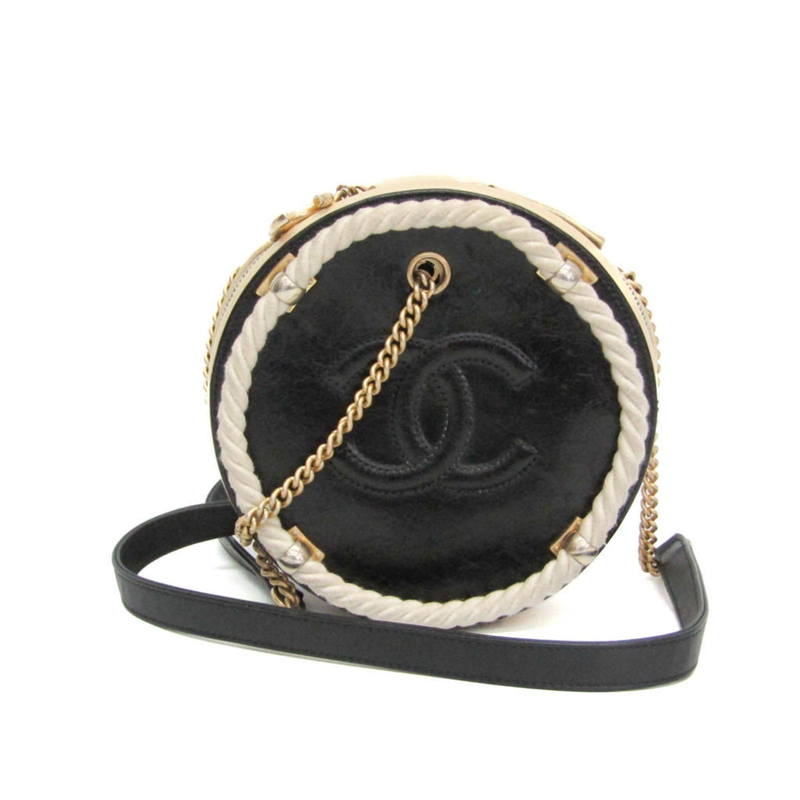 シャネル(Chanel) ココマーク ラウンド チェーンショルダーバッグ 