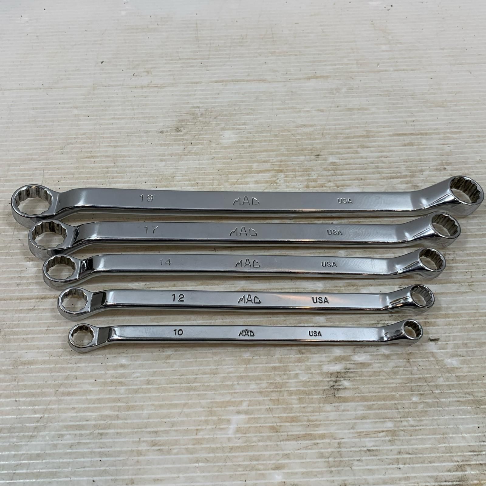 MAC TOOLS マック 両口メガネレンチ 19.17.14.12.10/5本セット BOM21719R