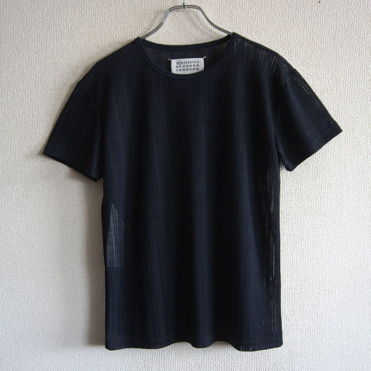 極美品】Maison Margiela【22SS/メッシュカットソー】XL ネイビー 