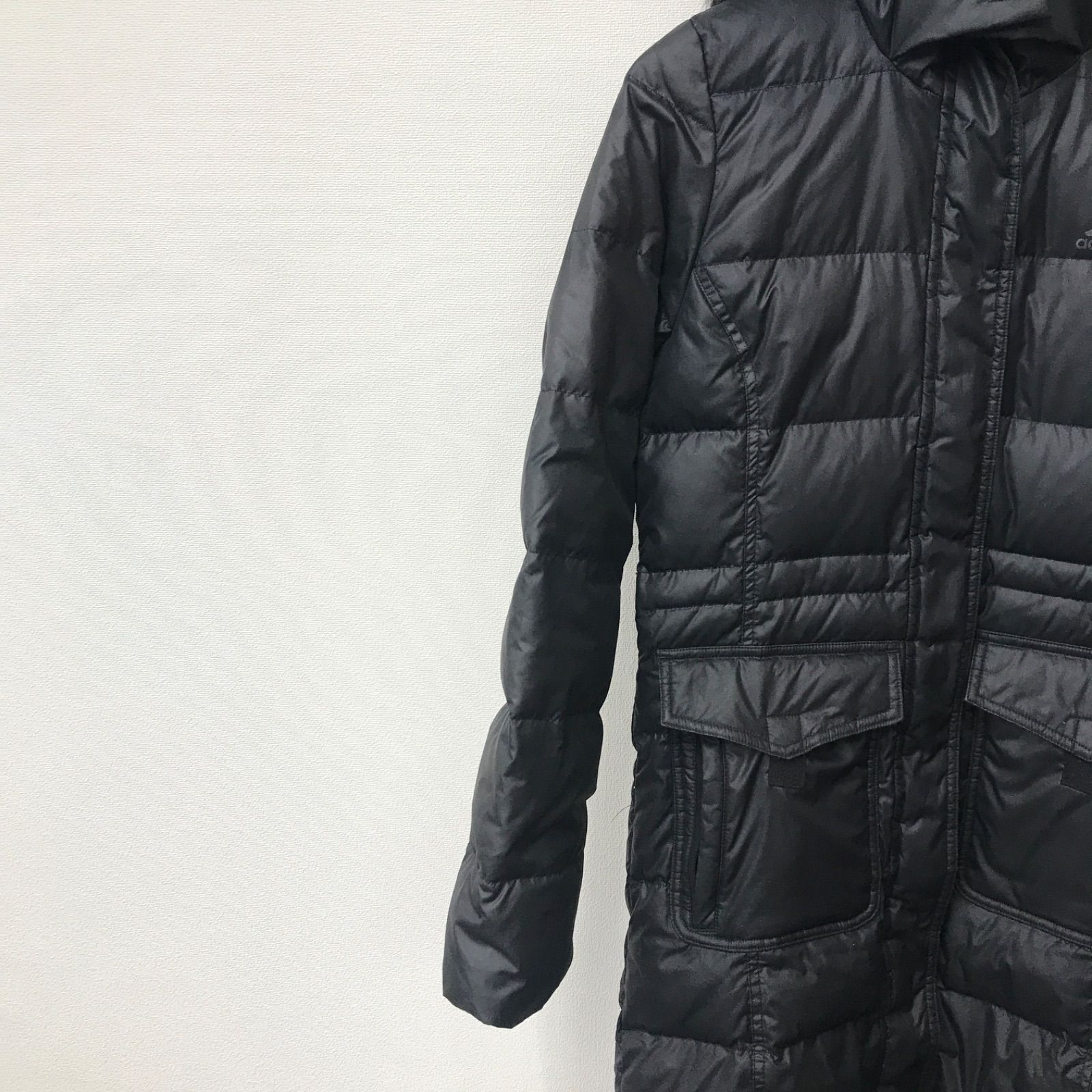 N3001 adidas アディダス フード付 ダウンコート ロング ダウン 