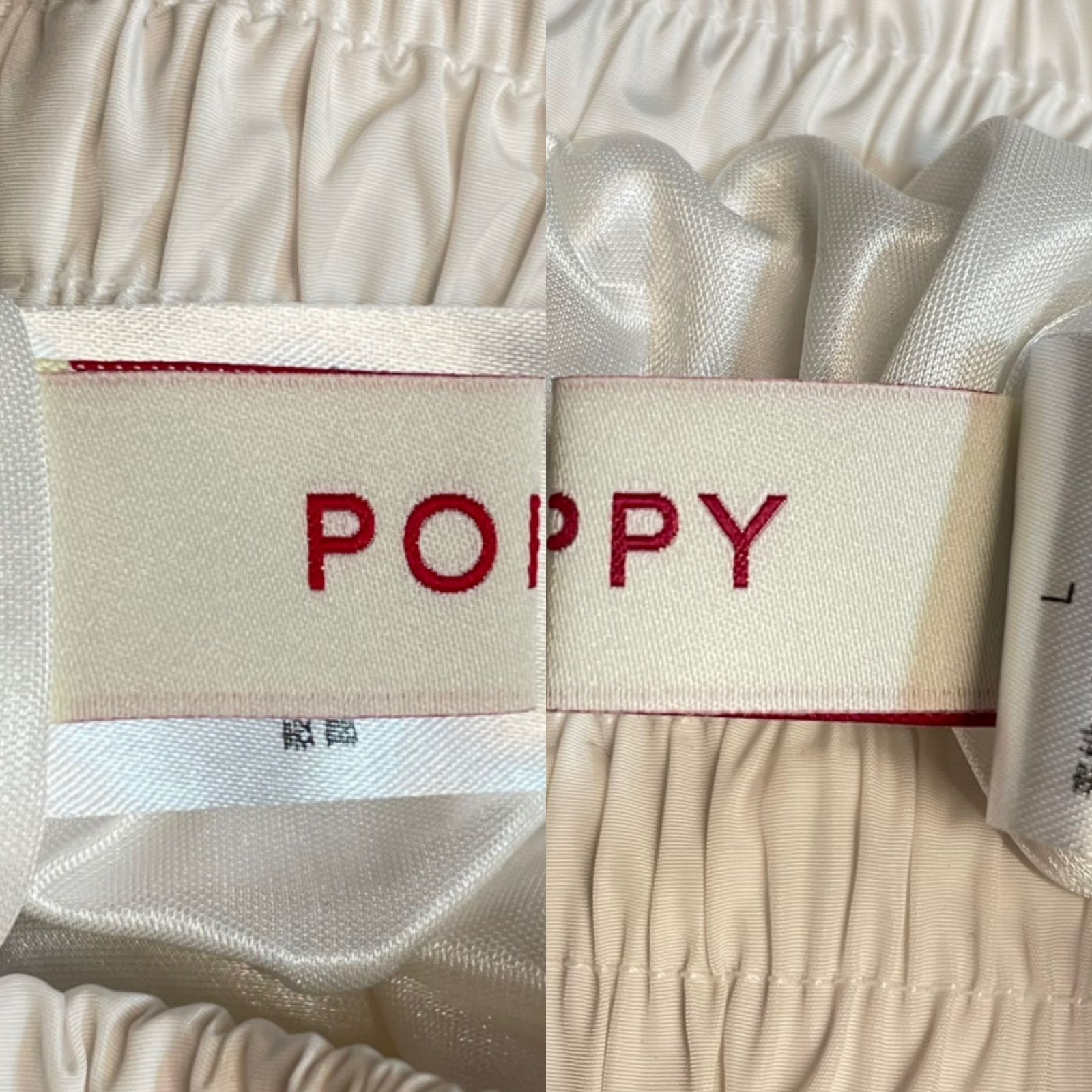 POPPY ポピー GATHER RIBBON CARGO PANTS ギャザーリボンカードパンツ