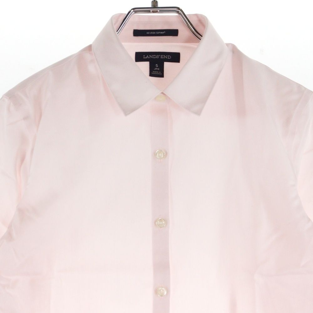 LANDS END (ランズエンド) ランズエンド 長袖ドレスシャツ Yシャツ 