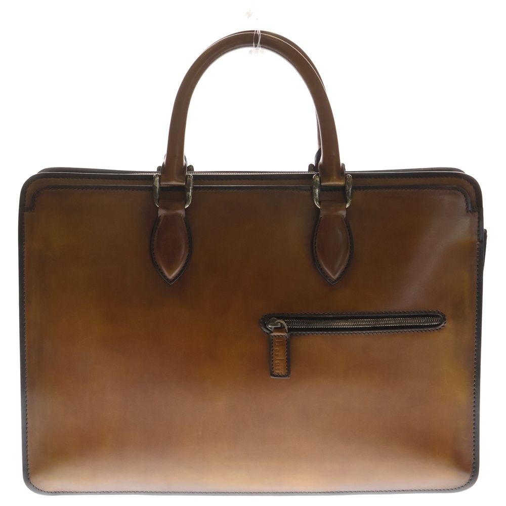 Berluti (Berluti) Anjour Briefcase Brown Leather Handbag