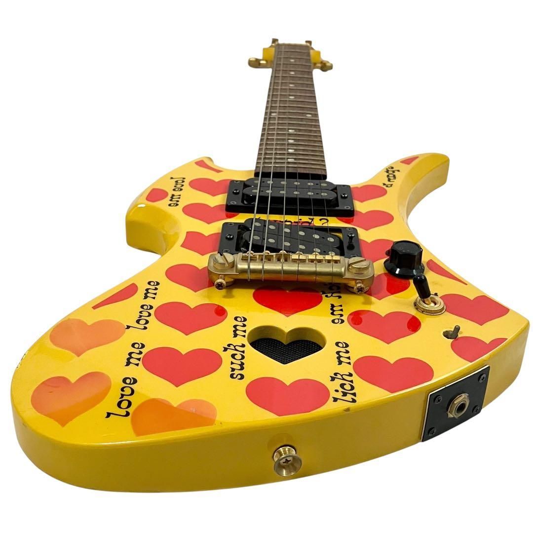 XJAPAN HIDE モデル　モッキンバードFERNANDES burny 中古】Fernandes / Burny MG-165S HY XJapan hide Model Yellow Heart