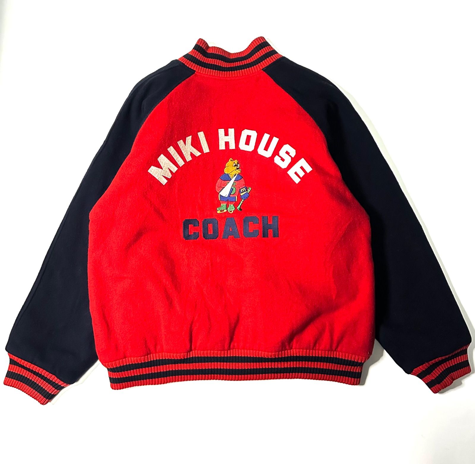 【90s】【MIKI HOUSE】刺繍 スタジャン ジャケット ビンテージ 古着 90s】【MIKI HOUSE】刺繍 スタジャン ジャケット ビンテージ 古着-グッズ