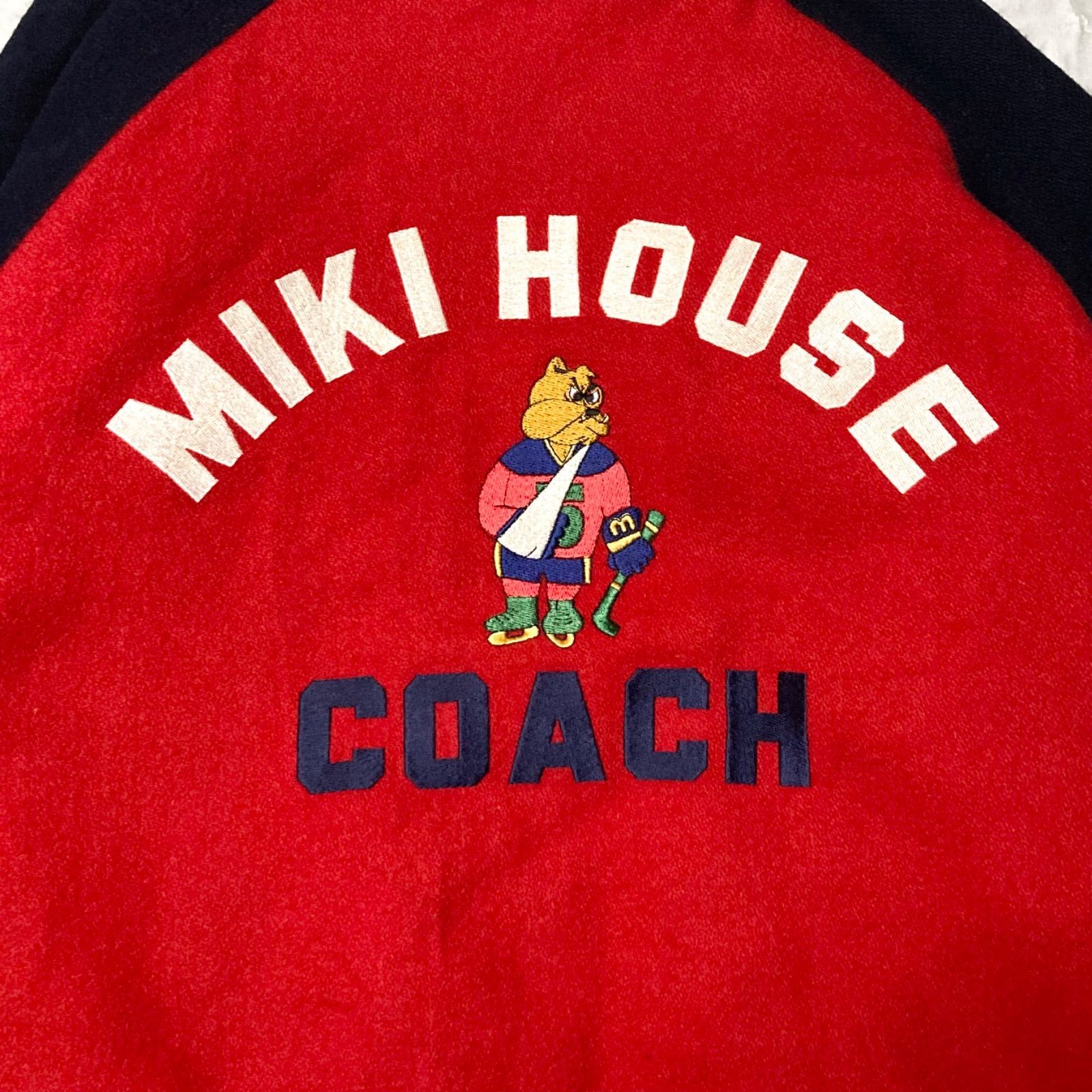 90s】【MIKI HOUSE】刺繍 スタジャン ジャケット ビンテージ 古着-グッズ