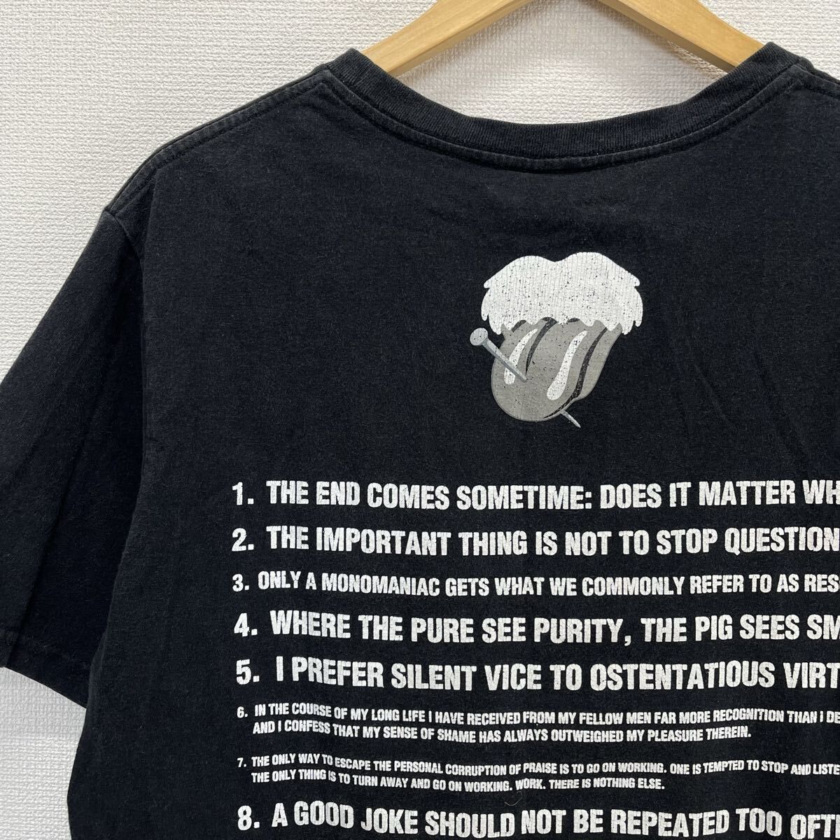 NUMBER (N)INE 　ローリングストーンズ　Tシャツ　復刻 NUMBER (N)INE ナンバーナイン 復刻 ベロTシャツ 半袖 プリント THE