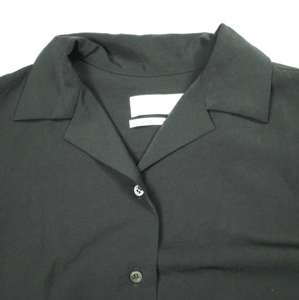 Graphpaper グラフペーパー 21SS 日本製 Matte Satin Open Collar