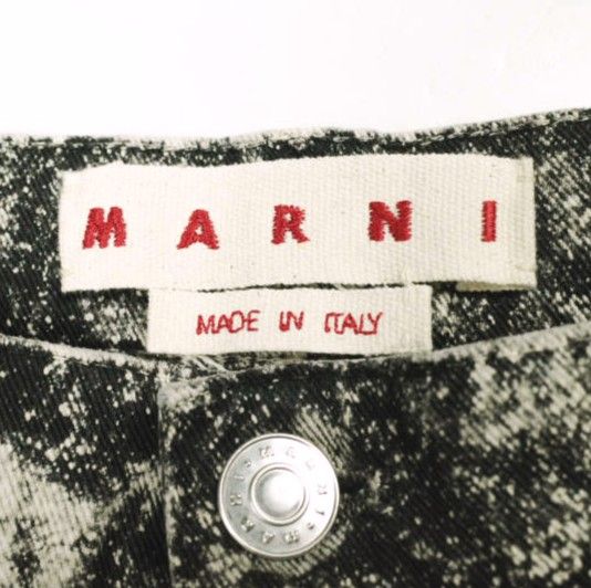 MARNI マルニ 24SS イタリア製 MARBLE DYED DENIM マーブルダイ ワイド 