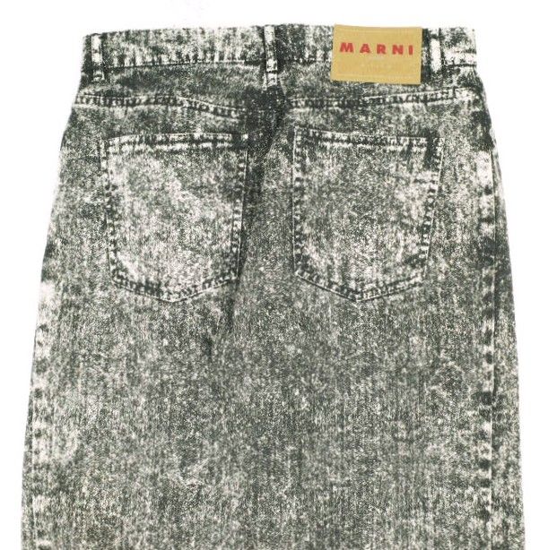 MARNI マルニ 24SS イタリア製 MARBLE DYED DENIM マーブルダイ ワイド 