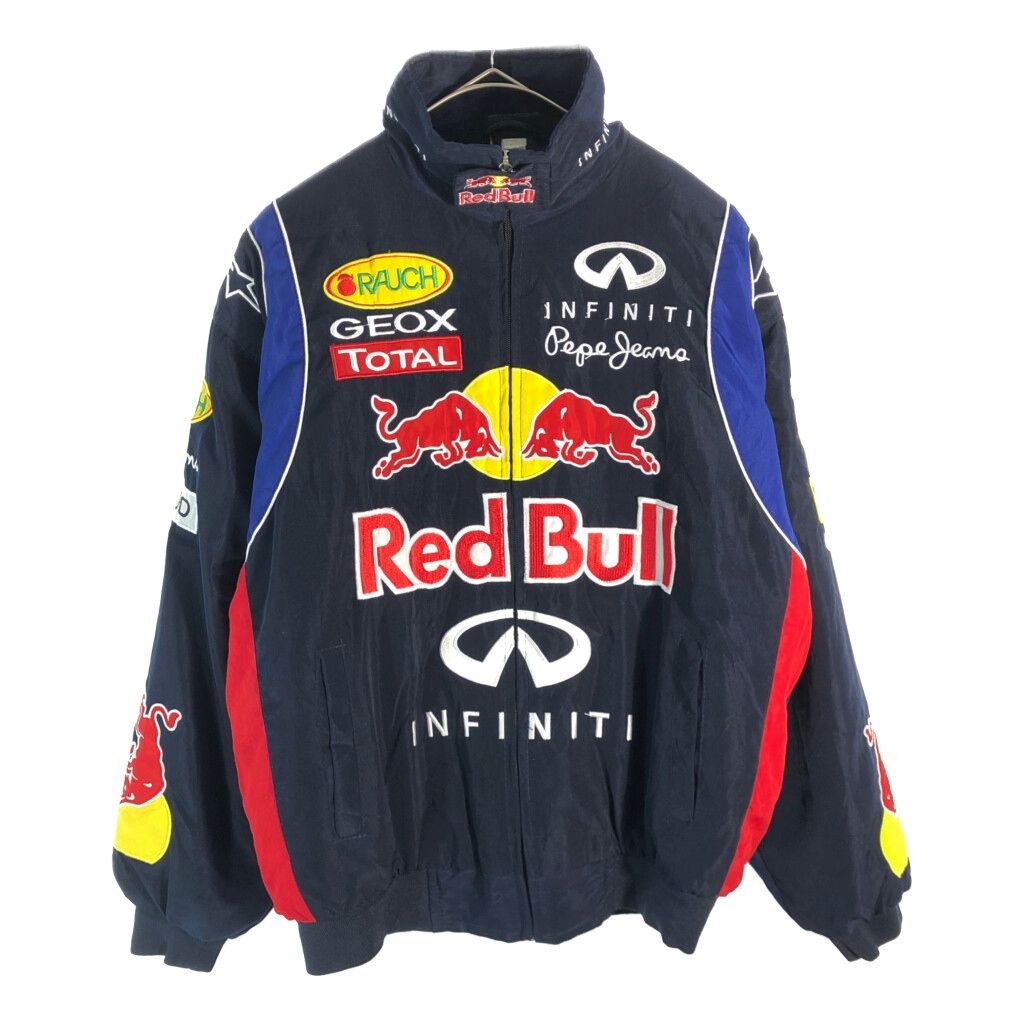 Red Bull レッドブル レーシングジャケット 企業ロゴ ブラック(メンズ