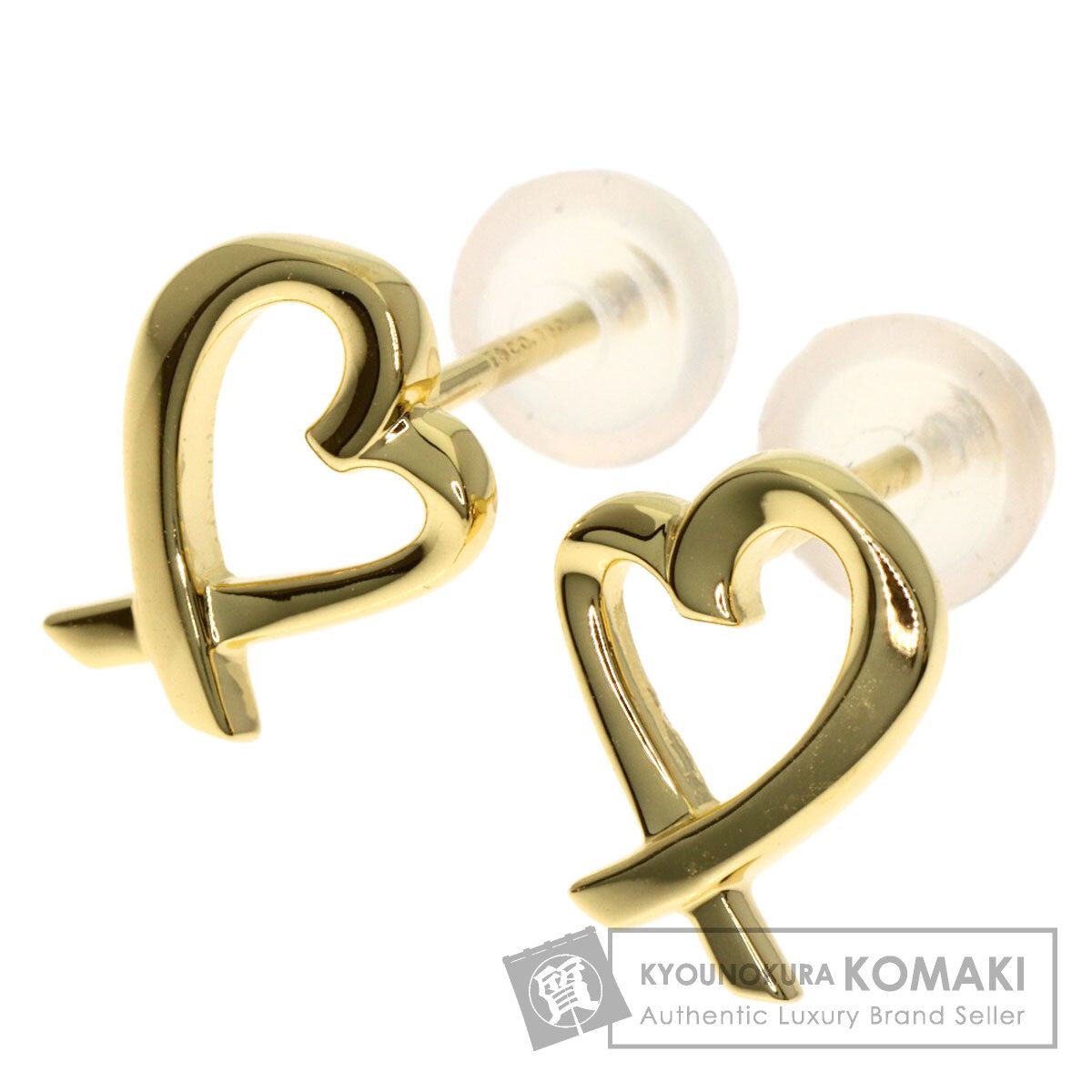 TIFFANY&Co. ティファニー ラビングハート ピアス K18YG