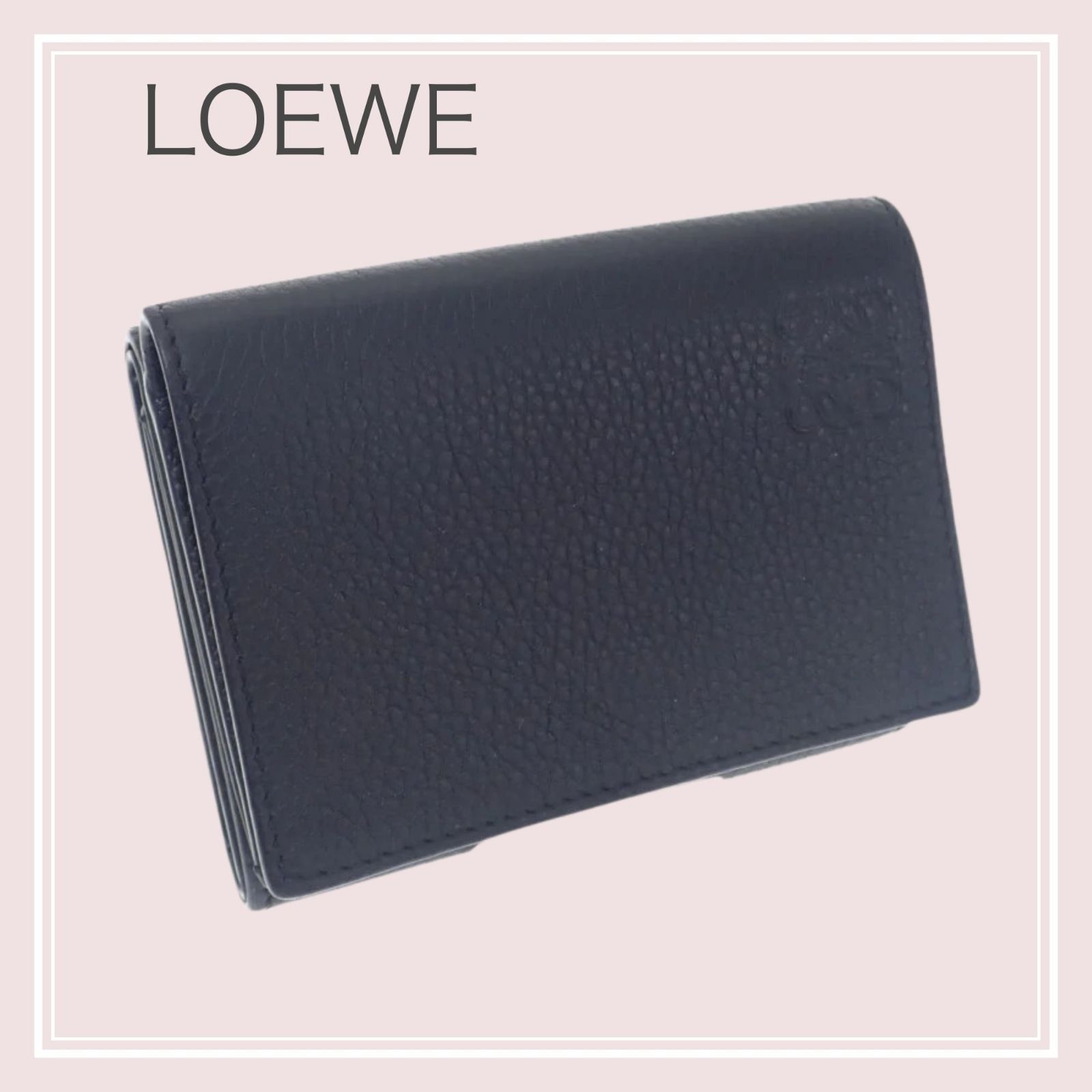 LOEWE】ロエベ LOEWE トライフォールドウォレット ソフトグレイン 
