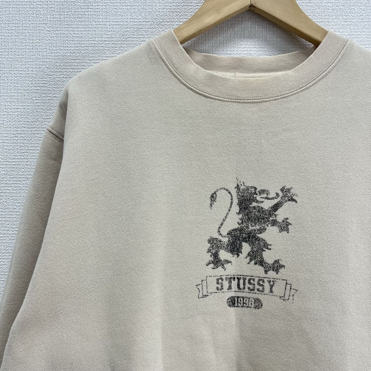 old stussy ラグラン クルーネック スウェット グレー 90s OLD STUSSY オールド ステューシー 90s クルーネック スウェット