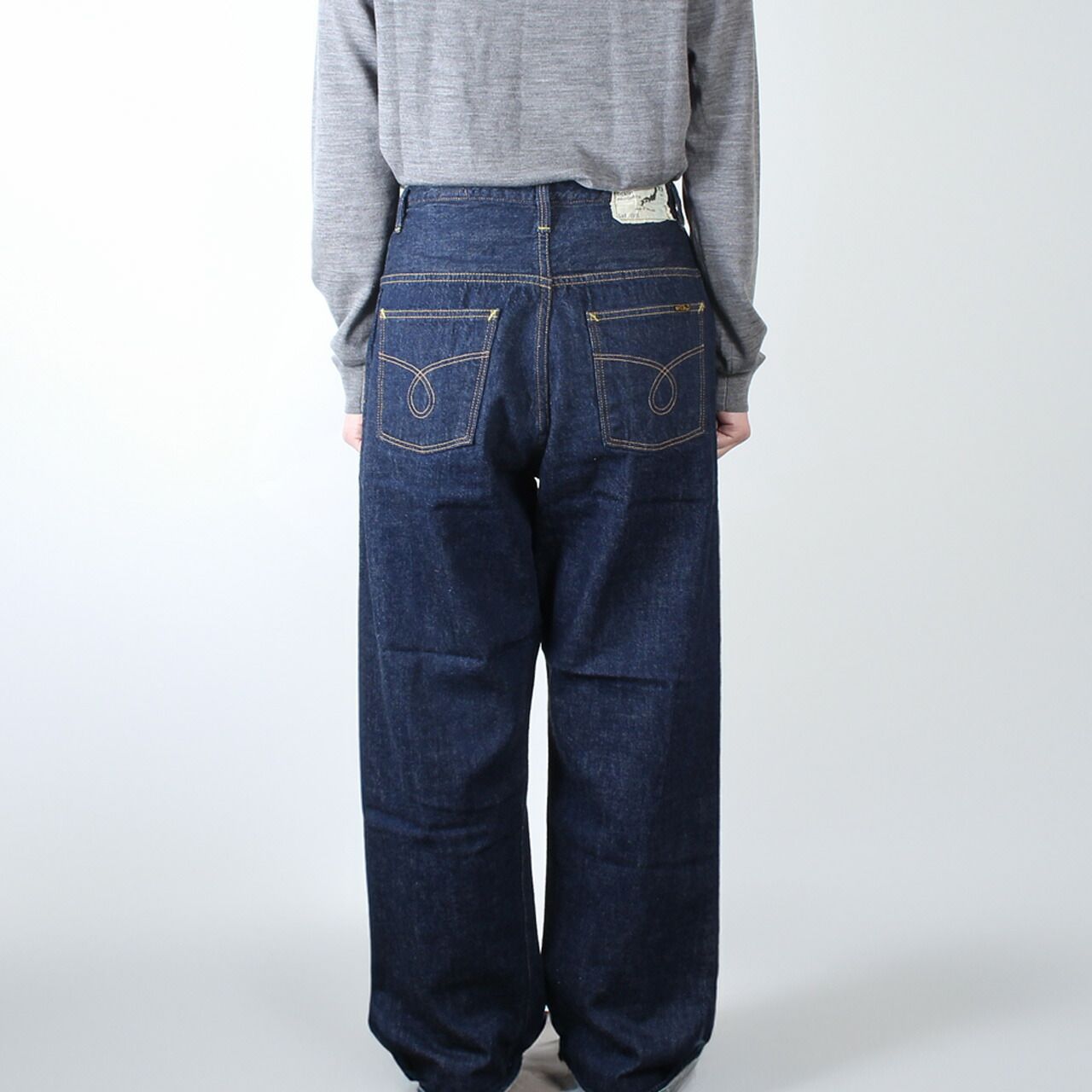 【未使用】orslow レディース HIGHWAIST FATIGUEPANTS オアスロウ ORSLOW デニム HIGH WAIST SELVEDGE DENIM PANTS (JASMIN