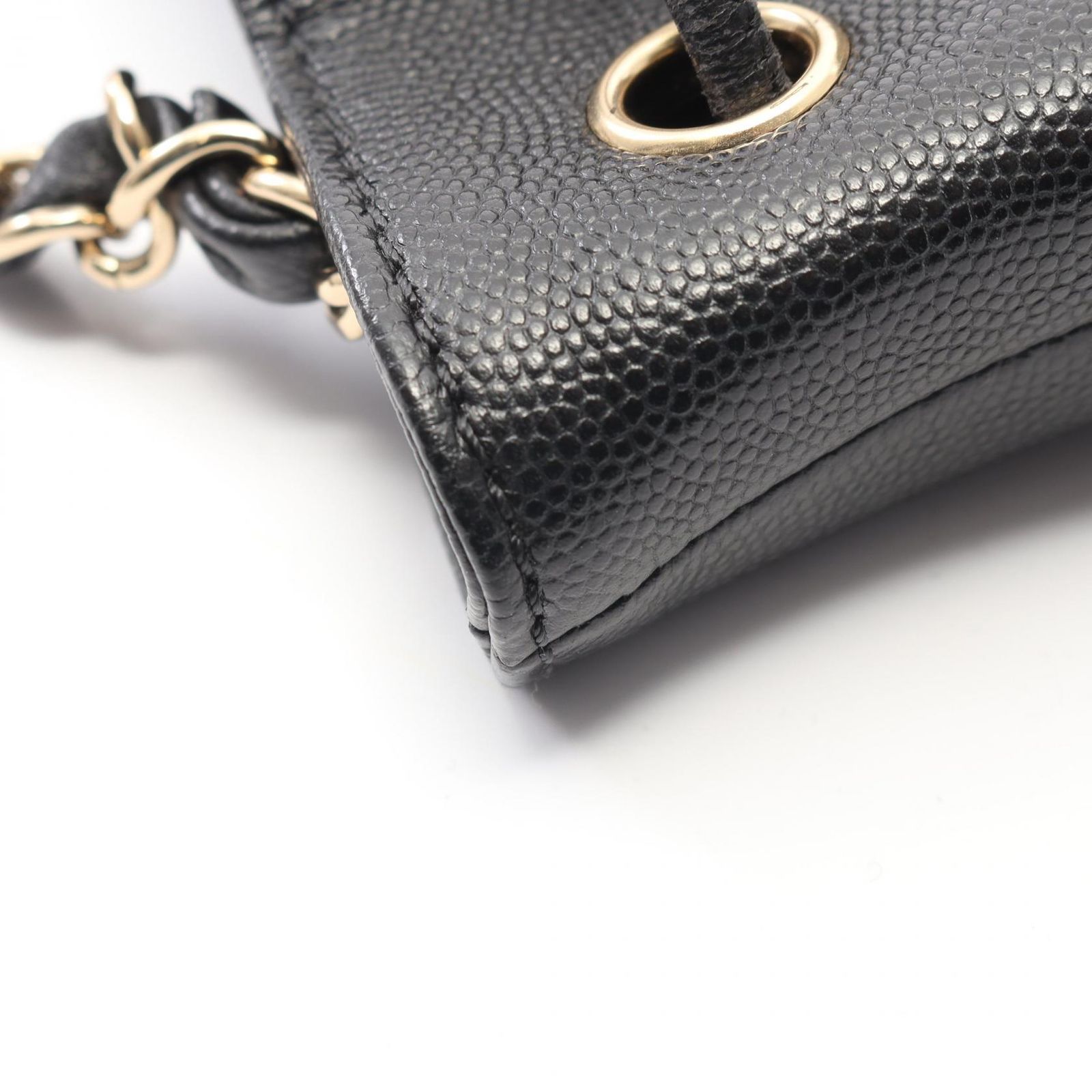 シャネル CHANEL ショルダーバッグ ドーヴィル AS1045 ブラック レザー 