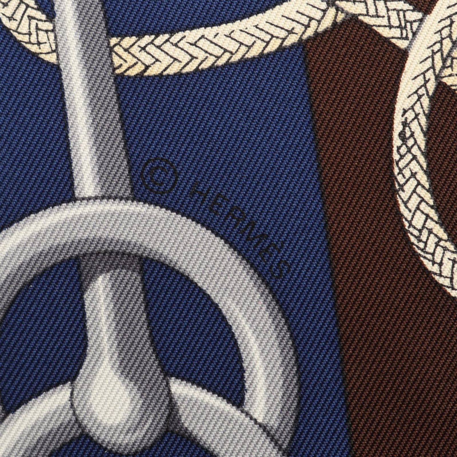 エルメス HERMES スカーフ カレ90 Cliquetis ブルー系/マルチカラー