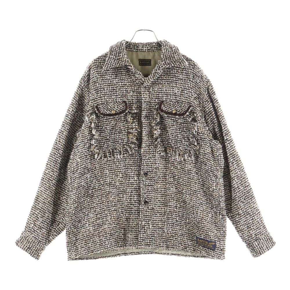 KAPITAL (キャピタル) fancy tweed board shirt ファンシー ツイード