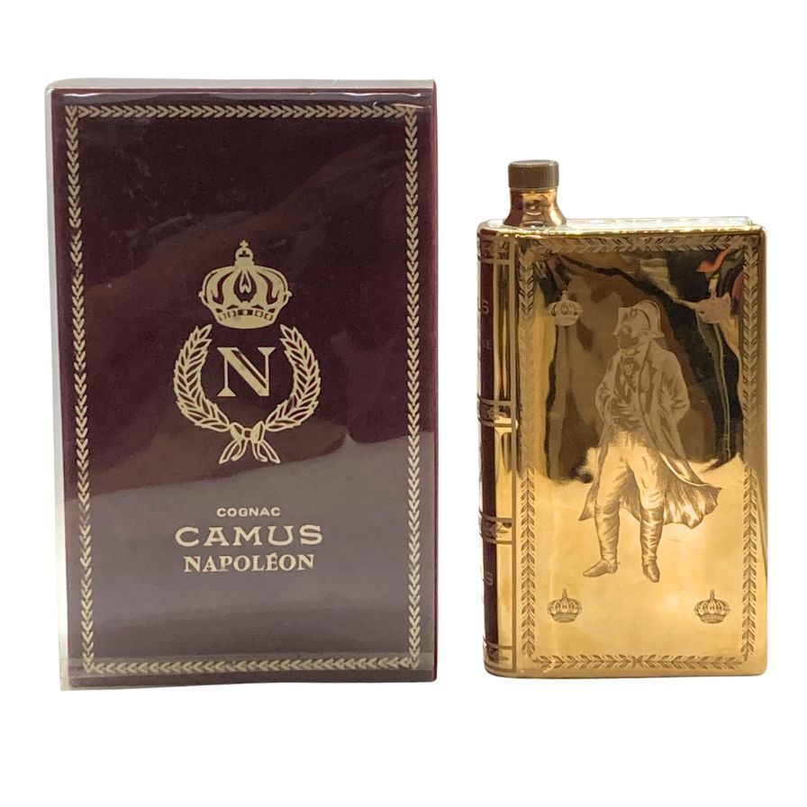 カミュ ナポレオン ブック ゴールド 金陶器 700ml 未開栓 - メルカリ