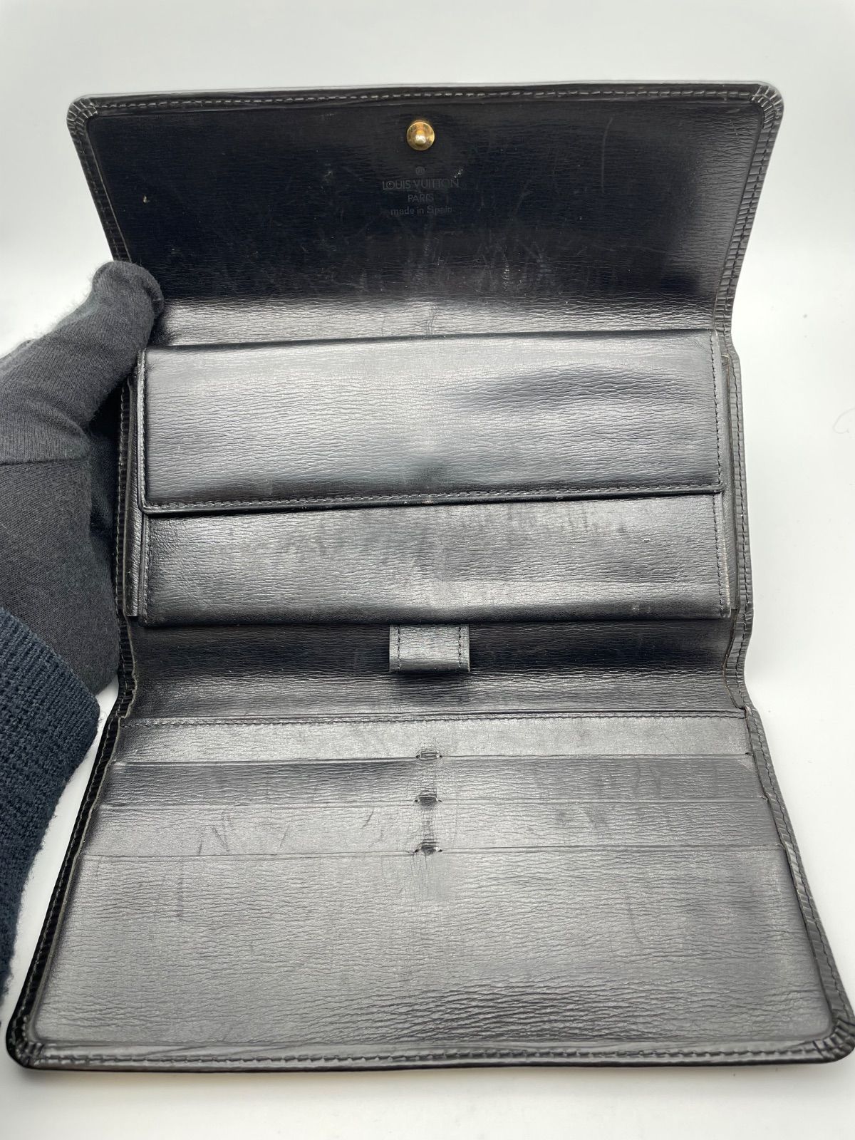 1円 LOUIS VUITTON ルイヴィトン M63382 エピ ポルトトレゾール 