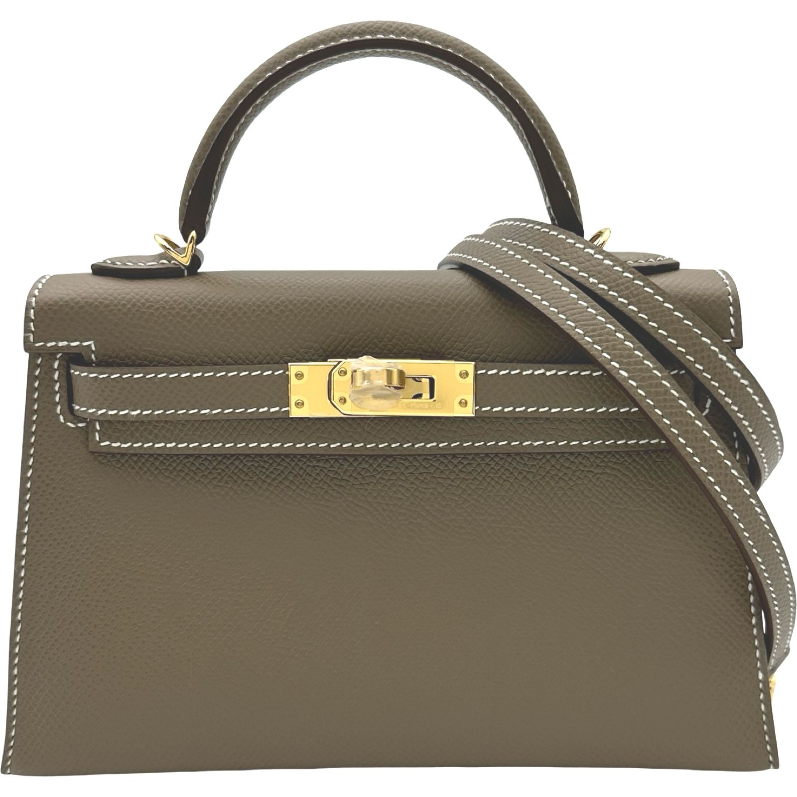 エルメス HERMES ミニケリー2 K刻 エトゥープ ゴールド金具 エプソン