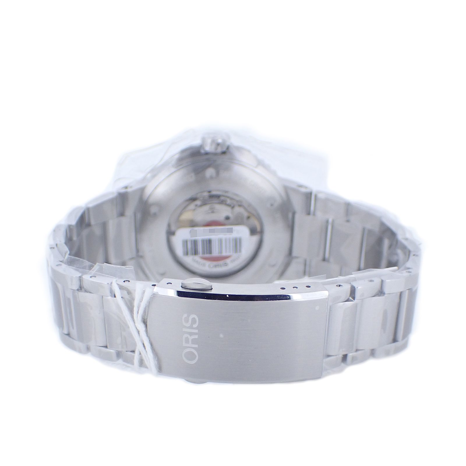  未使用 保管品 オリス アクイス デイト × ブレスネット 01 733 7730 4137 マーブルグリーン メンズ 腕時計 チェスターコート 自動巻き時計 腕時計(アナログ)